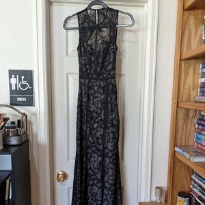 H&M Black Lace Maxi Dress
